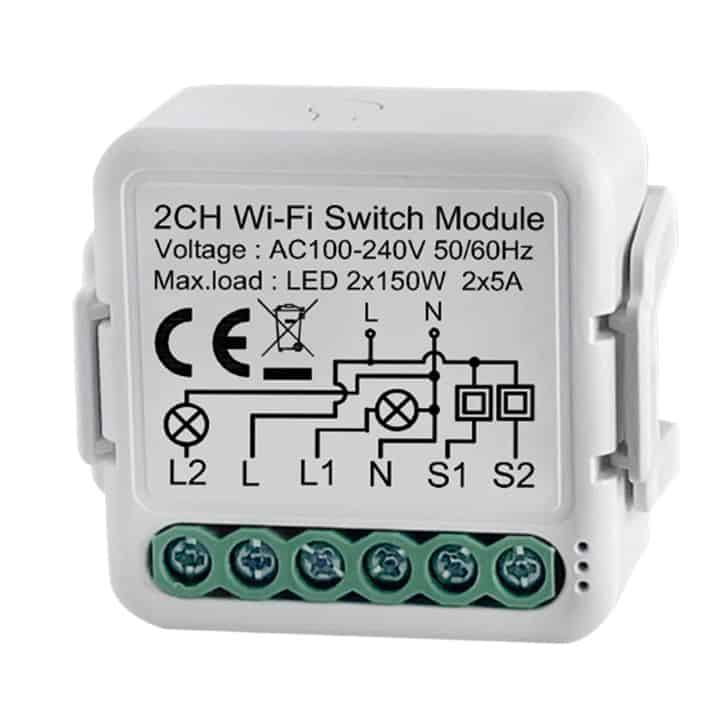 2 Gang WiFi Smart Switch