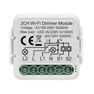 2 Gang Switch Module Dimmer - ديمر 2 خط | EBS Company