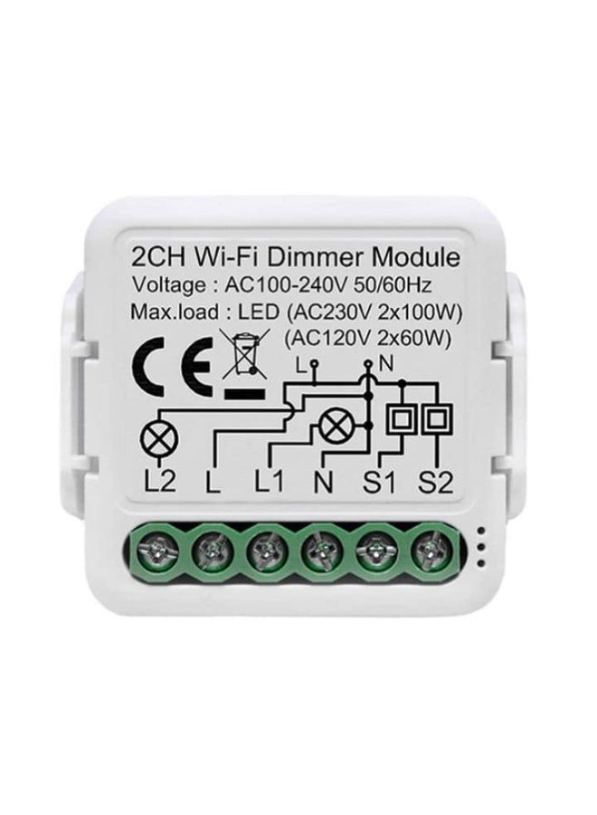 2 Gang Switch Module Dimmer