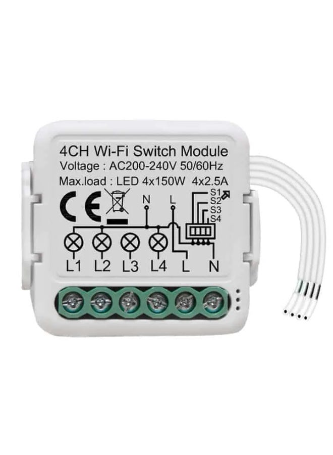 4 Gang WiFi Smart Switch