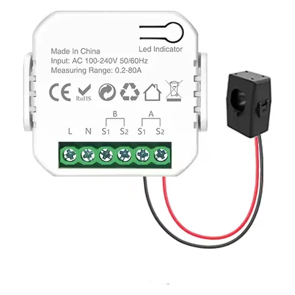1 Channel WiFi Energy Monitor 80A - عداد استهلاك كهرباء ذكي 1 قناة | EBS Company